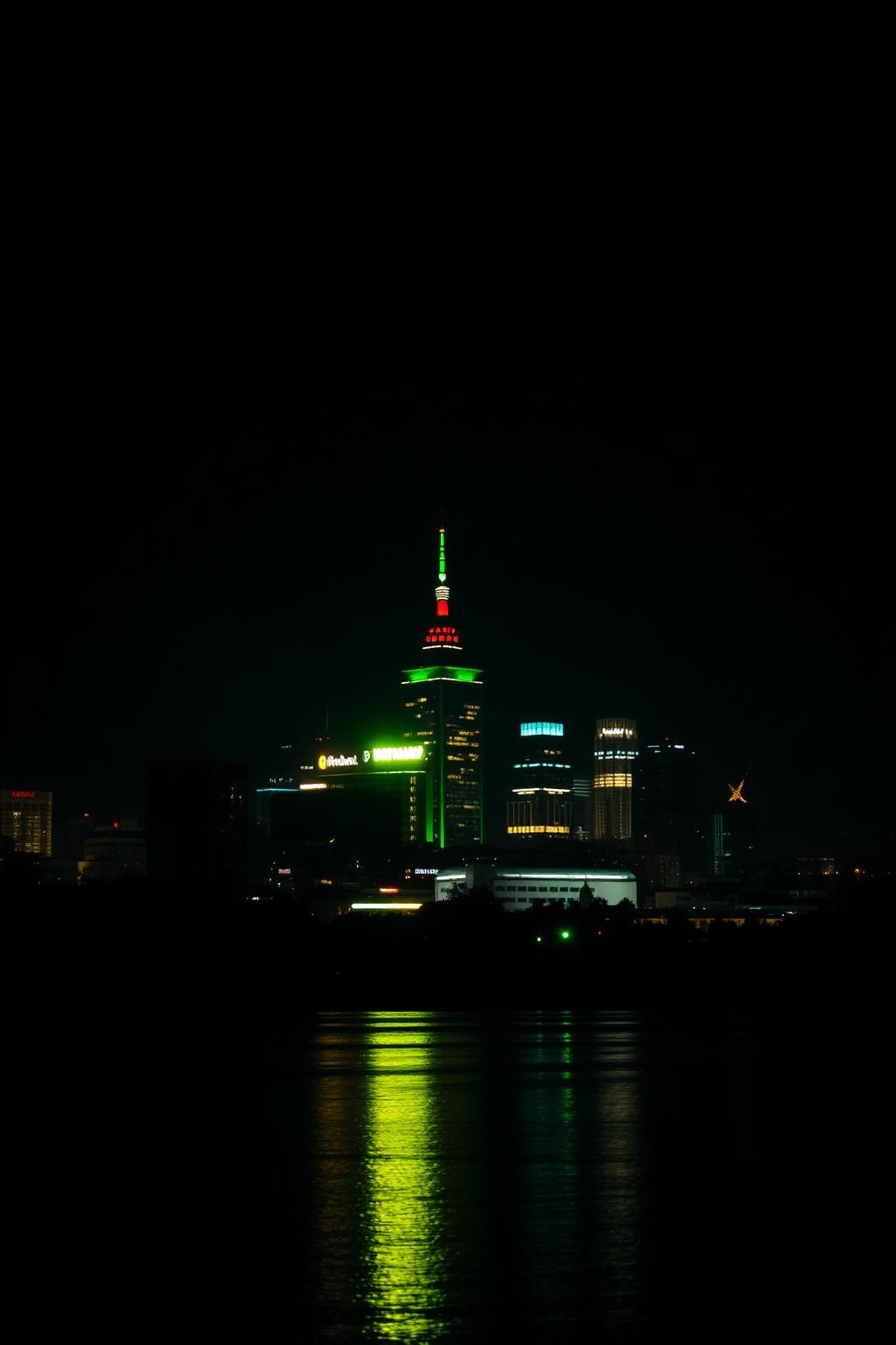 Johannesburg skyline at night